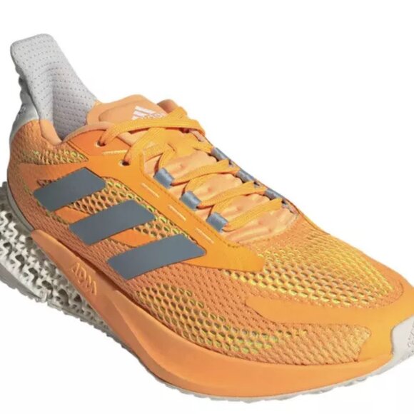 New Adidas 4DFWD 4D Pulse Running Shoes Sneakers Men's Flash Orange GX2992 - Picture 2 of 5